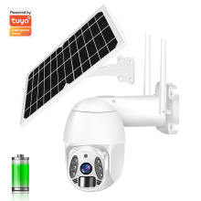 Q6 TUYA Solar Powered Security Camera Two Way Audio Night Vision WiFi/4g Pan Tilt 360 Outdoor Wireless Camera